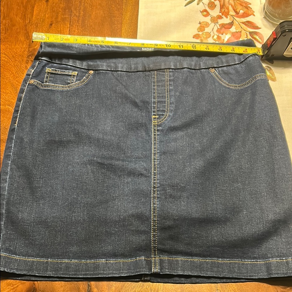 Chico's Blue Pencil Mini Skirt for Work